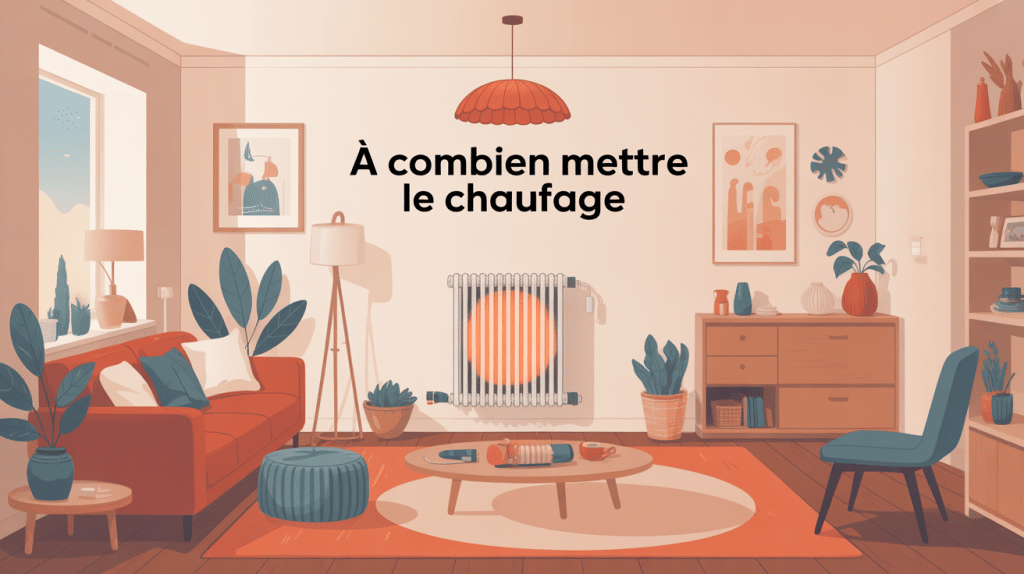 a combien mettre le chauffage dans un salon moderne en hiver