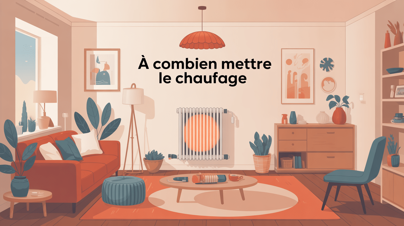 a combien mettre le chauffage dans un salon moderne en hiver