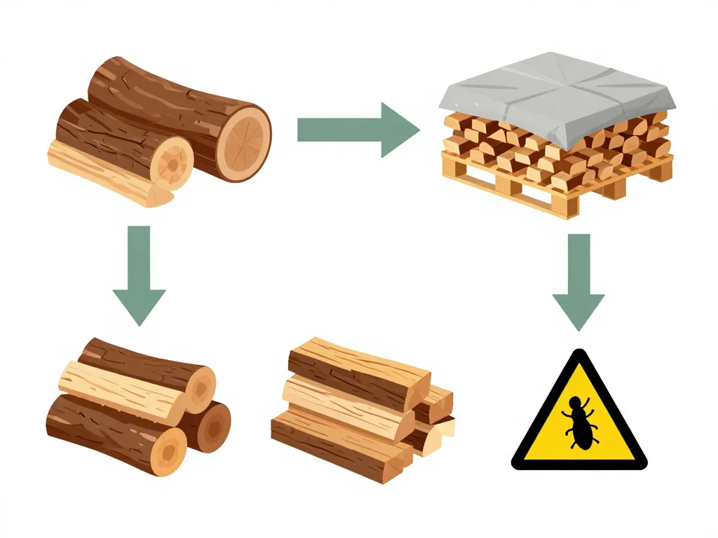 albizia bois de chauffage étapes préparation séchage