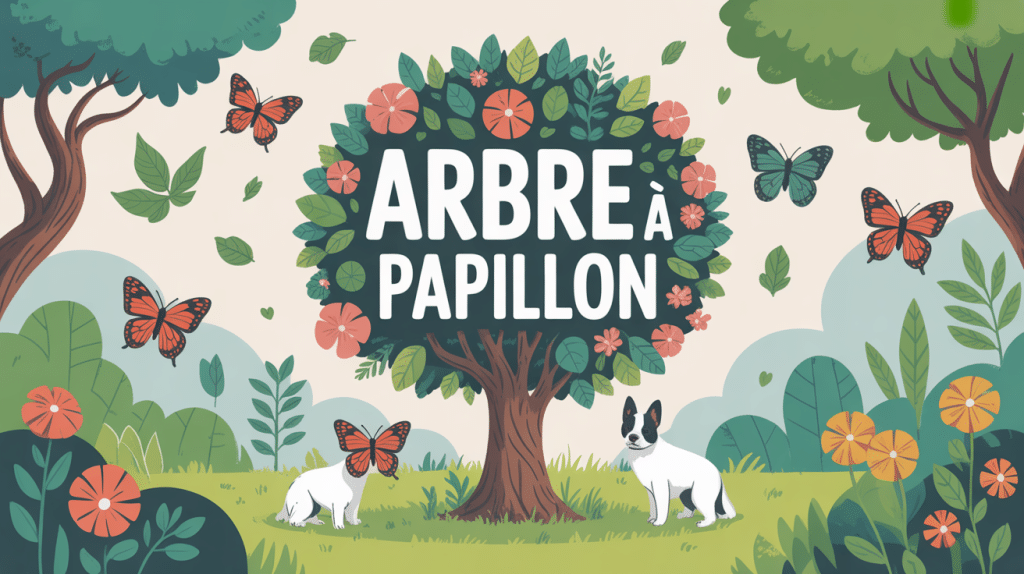 arbre à papillon interdit illustration écologique