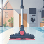 balai serpillère essorage facile dans un intérieur lumineux