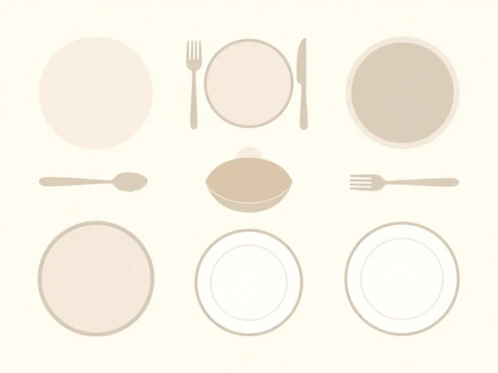 Schéma bases décoration de table facile à réaliser