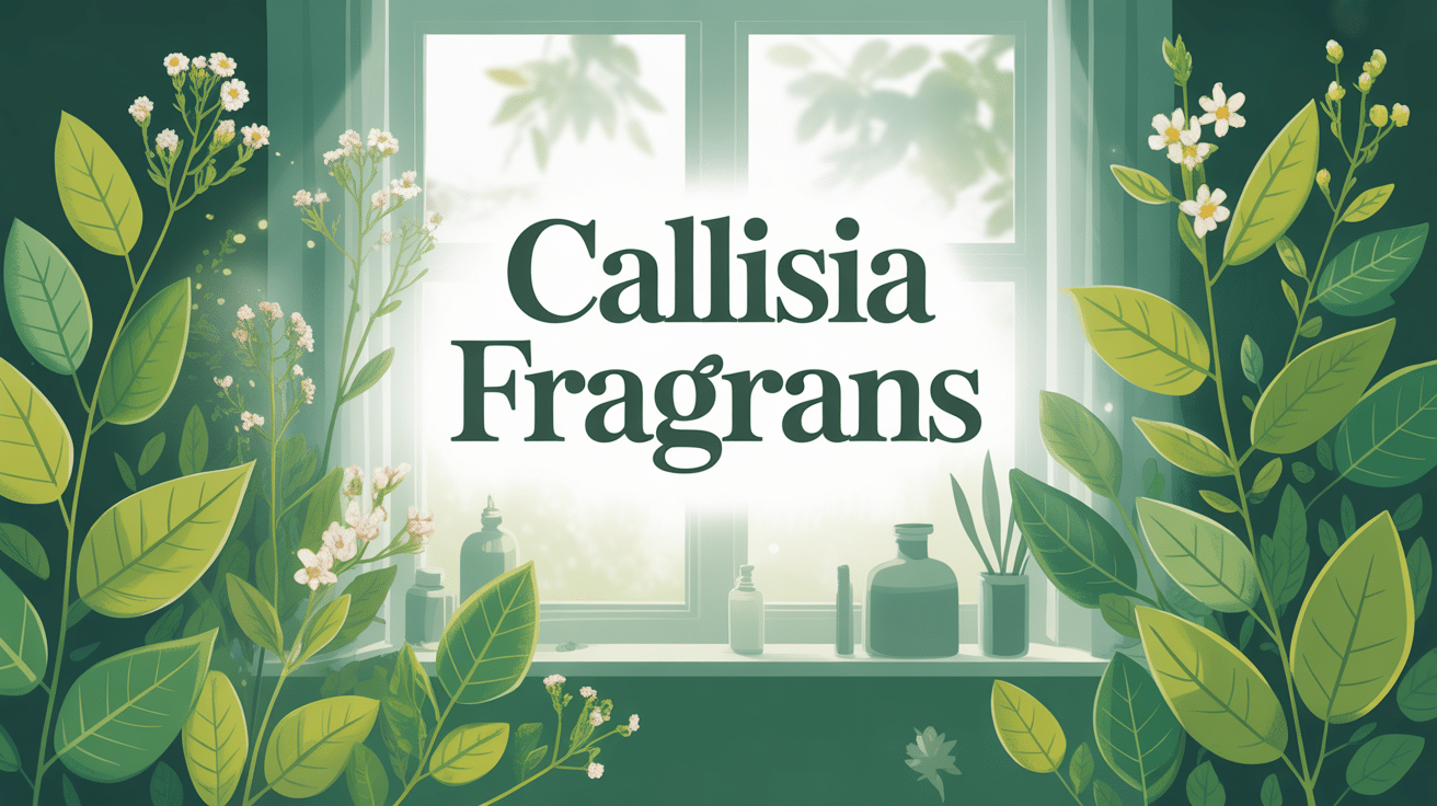 callisia fragrans plante médicinale tiges feuilles fleurs illustration