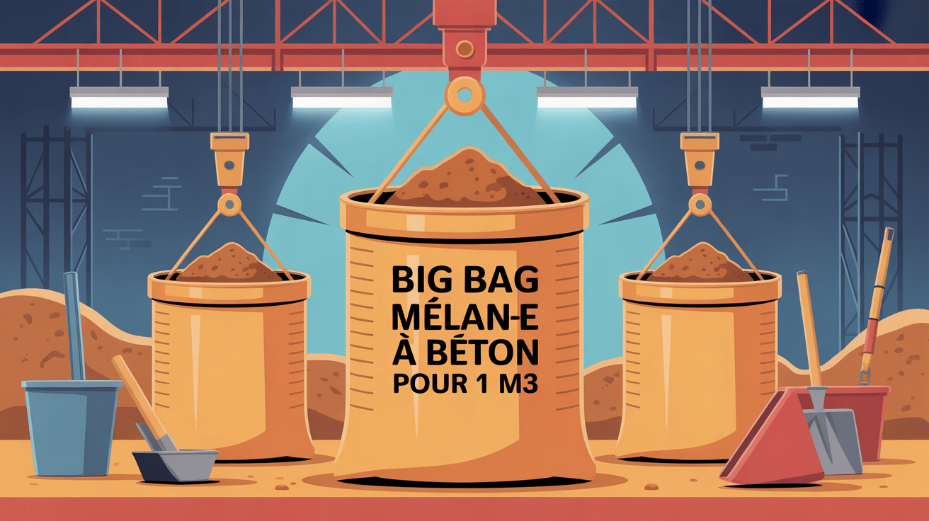 combien de big bag mélange pour 1m3 de béton chantier bétonnière et big bags