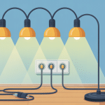 schéma global comment brancher plusieurs lampes sur une seule arrivée électrique