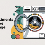 illustration claire du tiroir lave-linge avec compartiments lessive