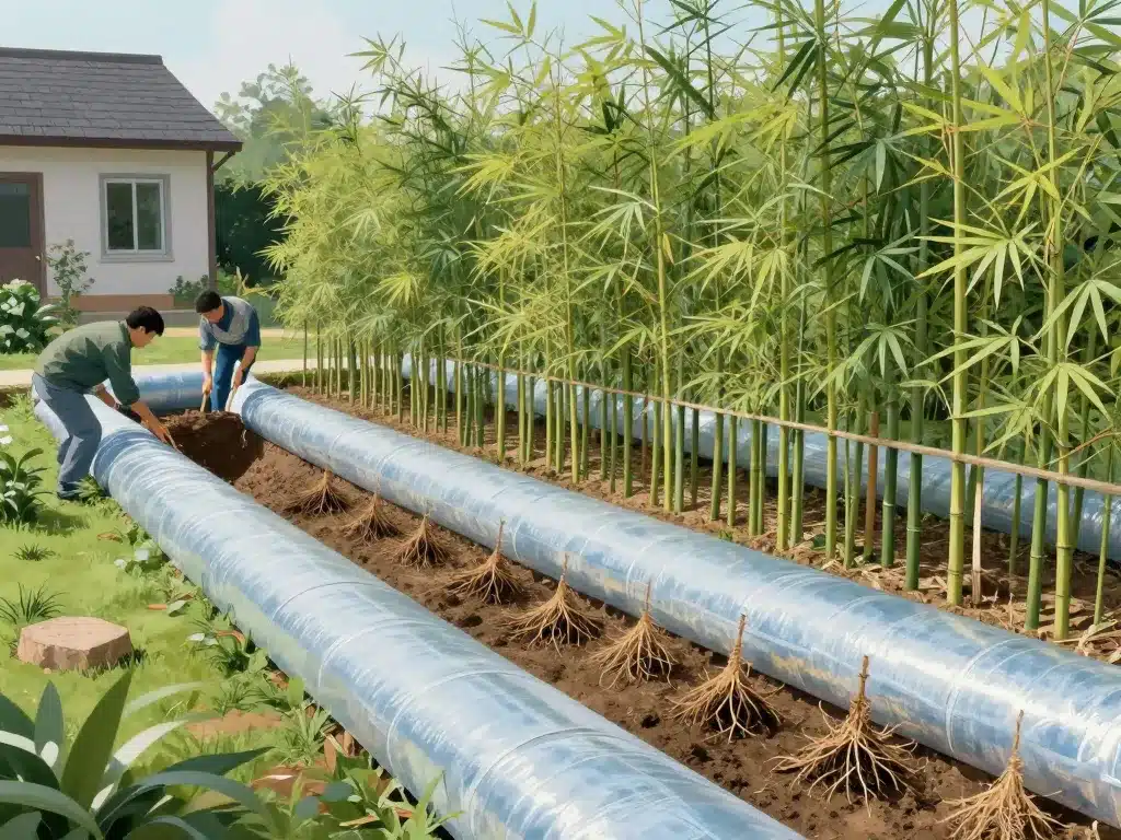 degat bambou maison pose protection et arrachage bamboo