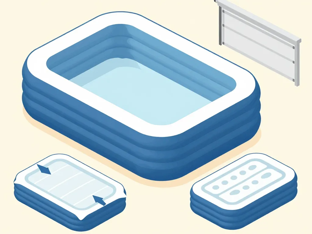 Degonfler spa Intex pliage et rangement stockage