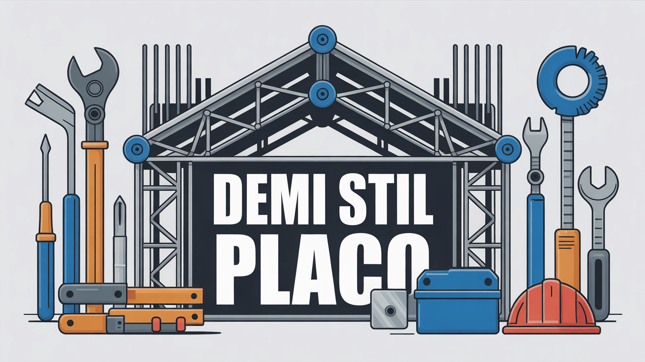 illustration principale demi stil placo ossature métallique et outils