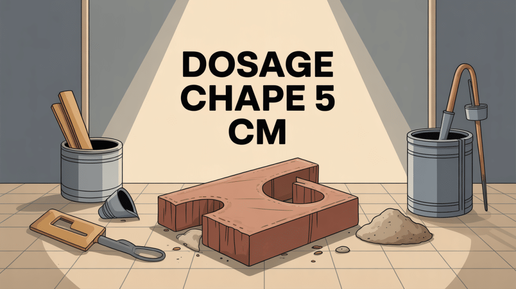Dosage pour une chape de 5 cm outils chantier bétonnière
