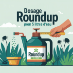 Dosage roundup pour 5 litres d'eau pulvérisateur main jardin