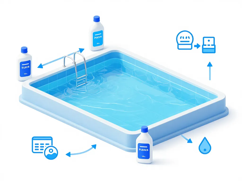 dose eau de javel pour piscine 50 m3 schéma concentrations