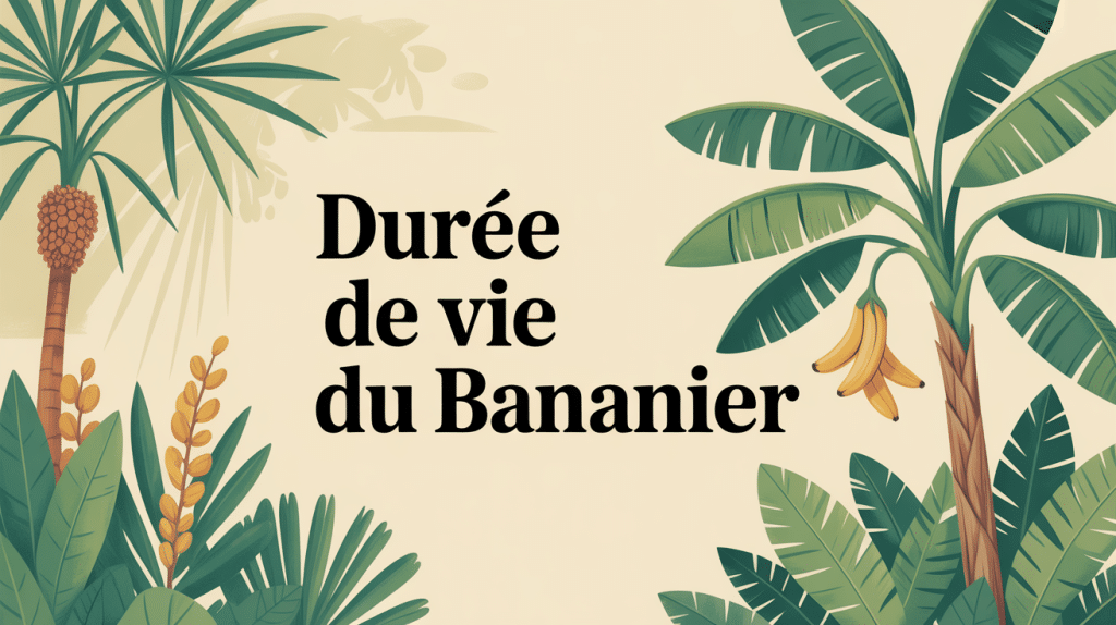 durée de vie d'un bananier en jardin luxuriant