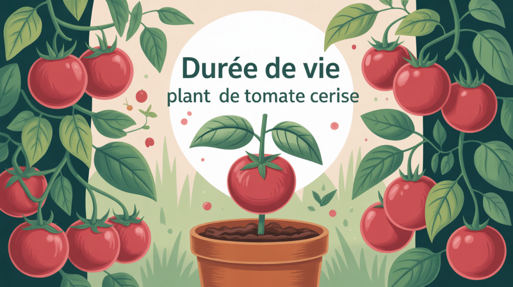 durée de vie d'un plant de tomate cerise potager lumineux