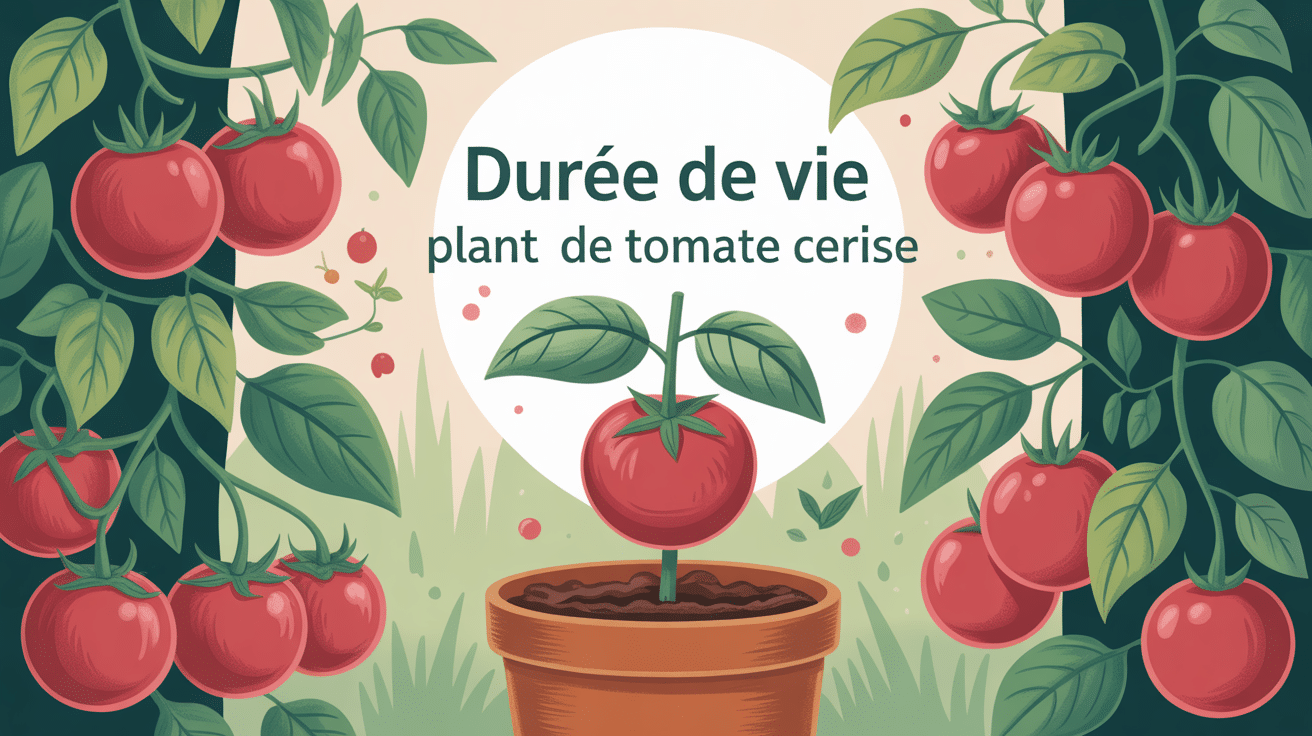 durée de vie d'un plant de tomate cerise potager lumineux