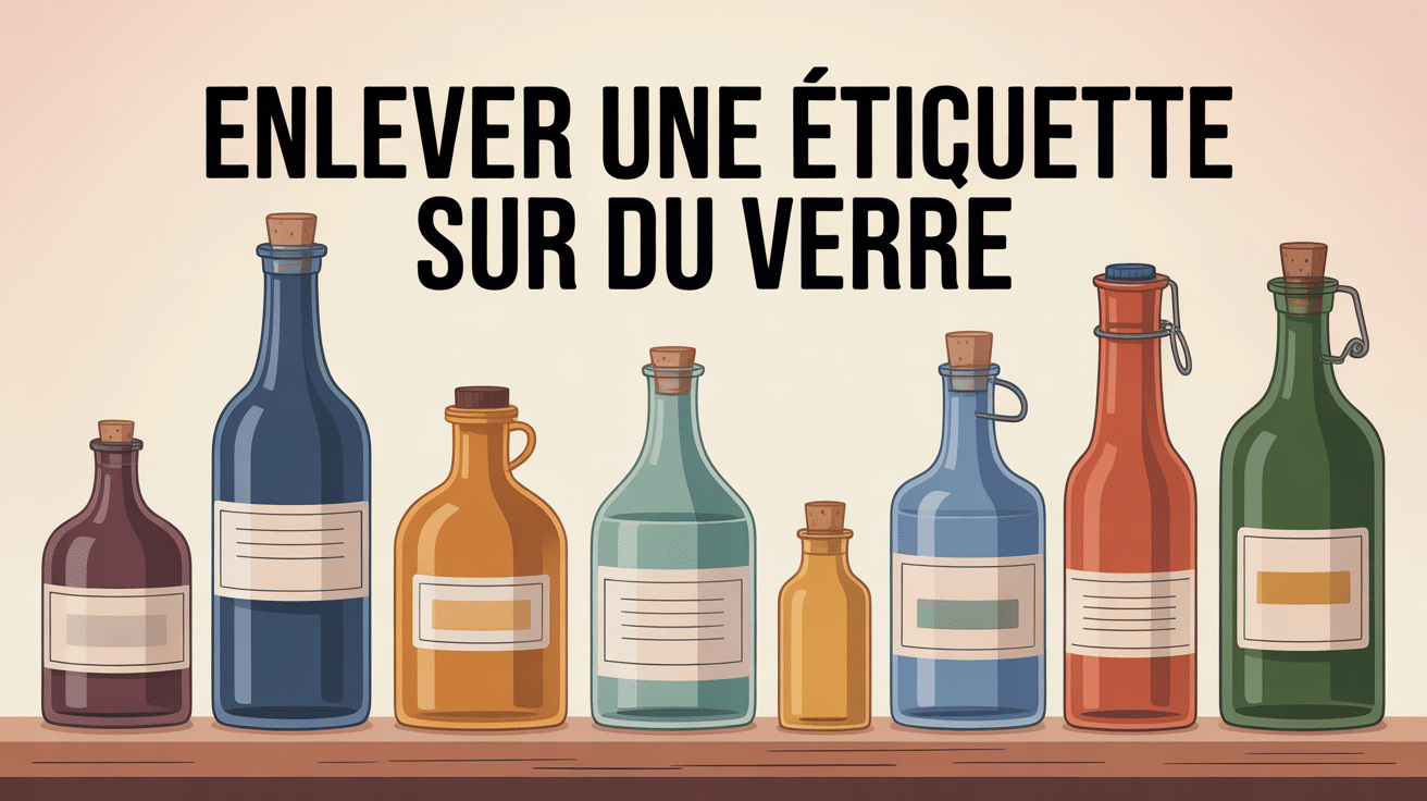 enlever etiquette verre bocaux bouteilles image SEO