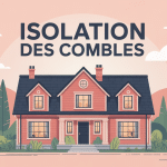 entreprise pour isoler les combles vue coupe maison
