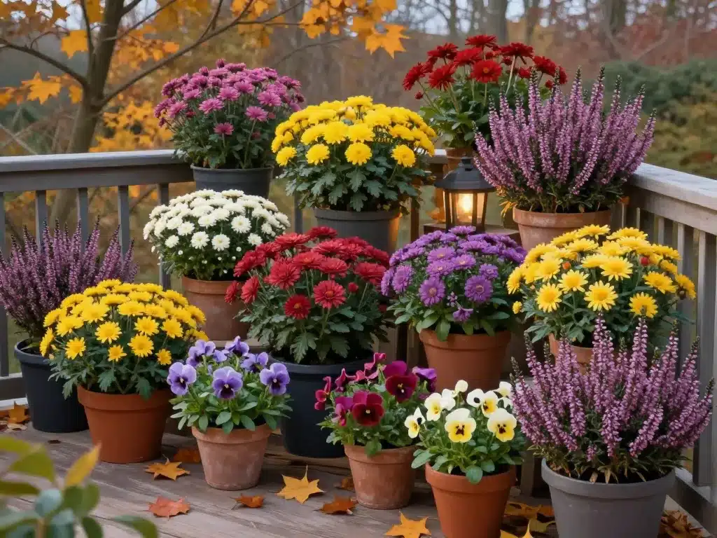 fleurs en novembre extérieur fleuri automne