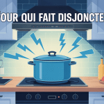 four disjoncte au bout de 5 minutes illustration