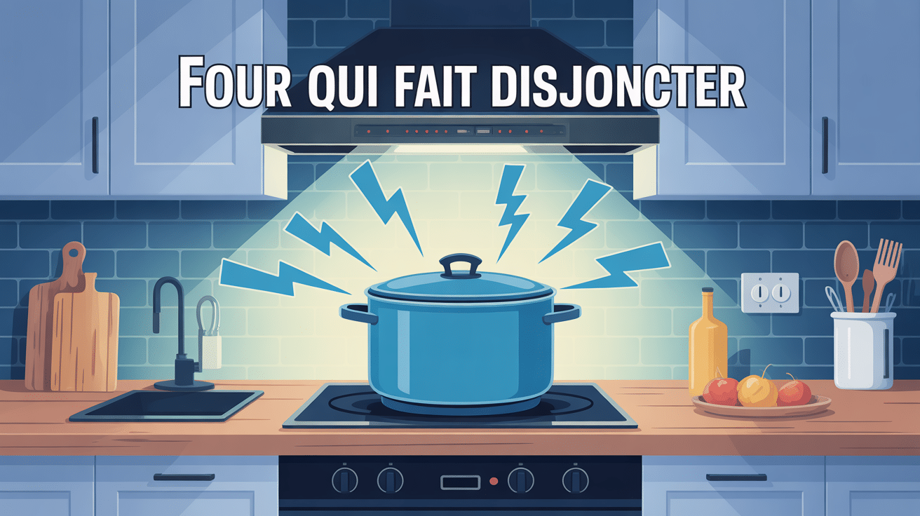 four disjoncte au bout de 5 minutes illustration