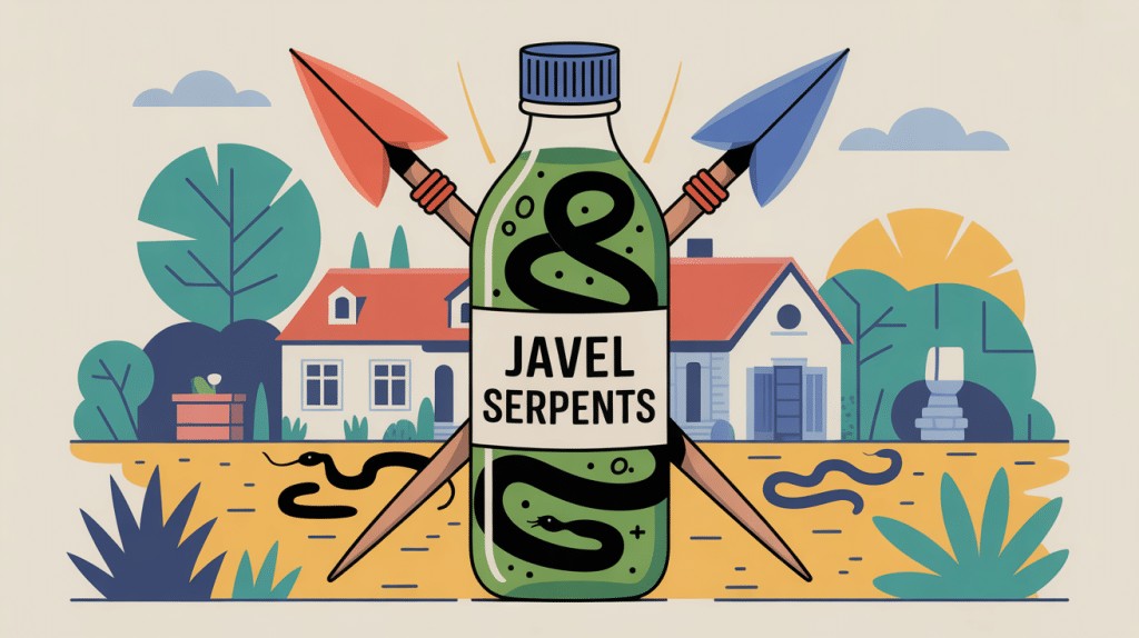 illustration informative javel contre les serpents risques environnement