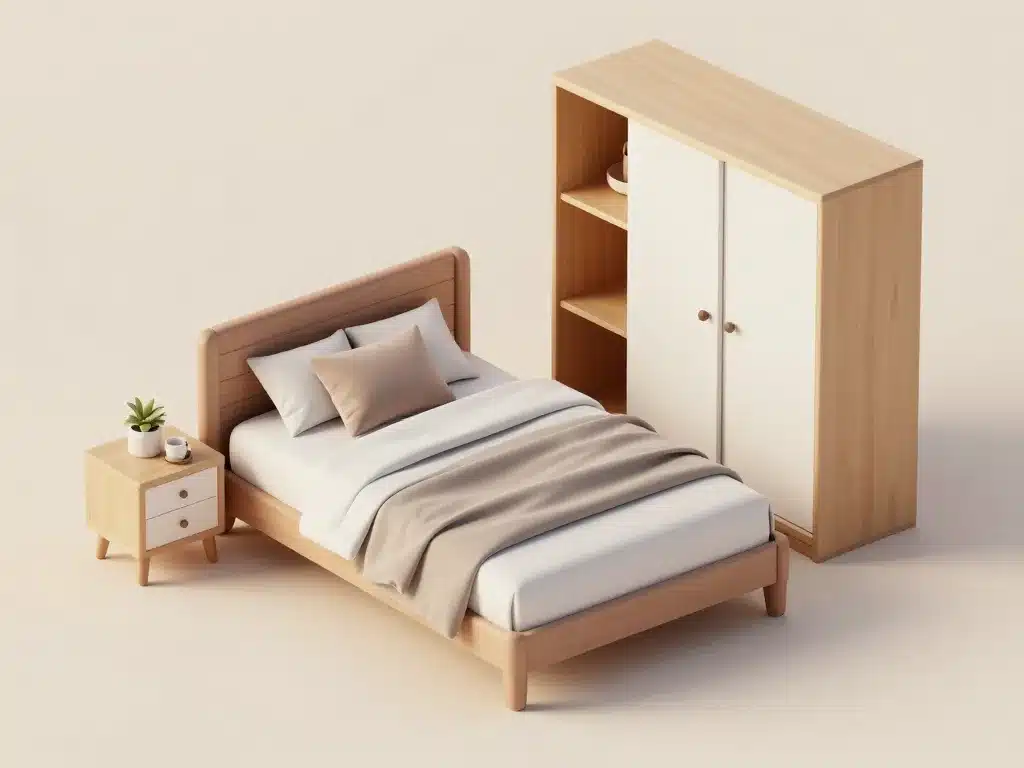lit simple dimension petite chambre