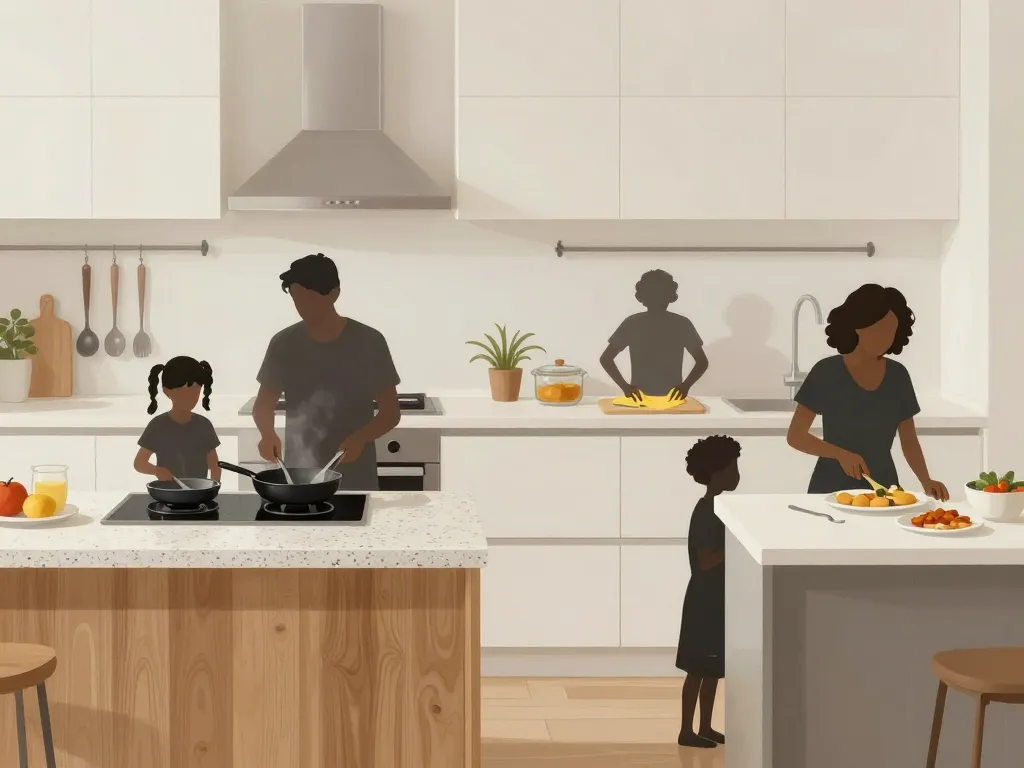 Meilleur plan de travail cuisine pour famille usages bois quartz stratifié
