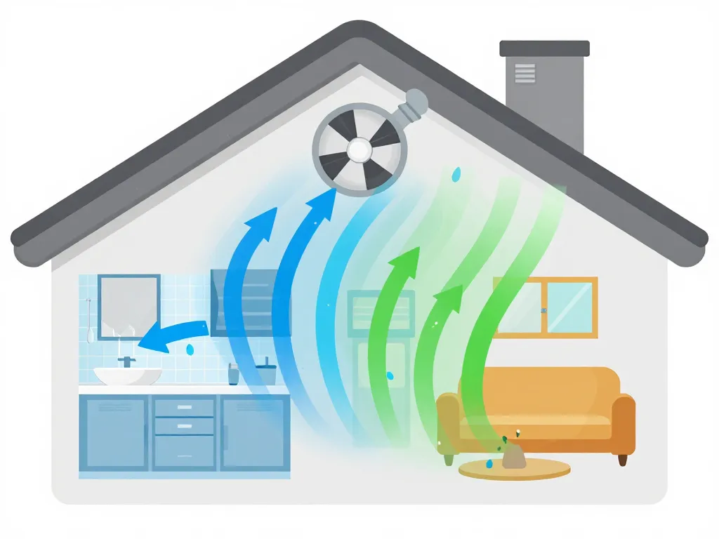 Diagramme fonctionnement meilleur VMC simple flux