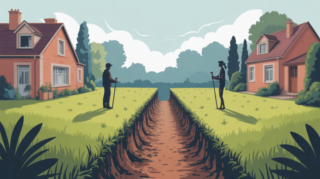 mon voisin a enlevé la haie mitoyenne vue deux jardins