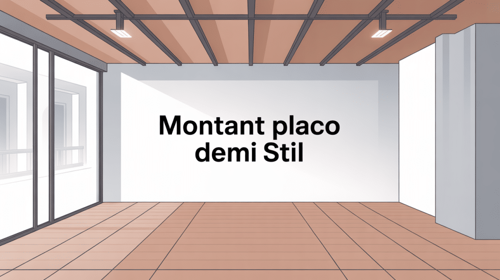 Ossature placo demi stil pour cloisons intérieures