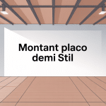 Ossature placo demi stil pour cloisons intérieures