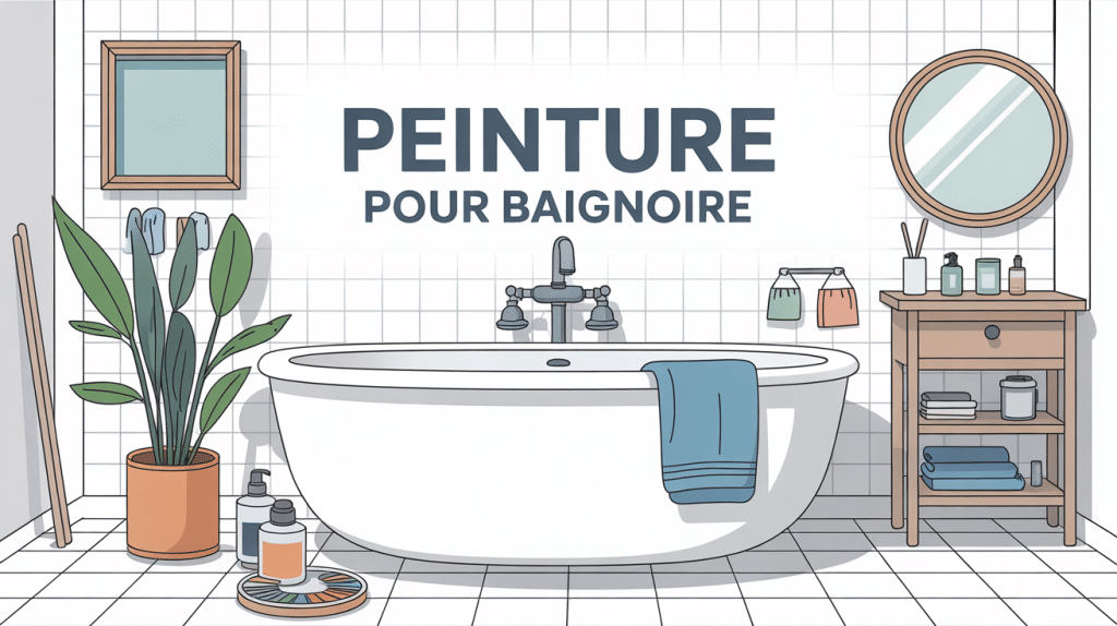 peindre baignoire avis illustration moderne rénovation salle de bain