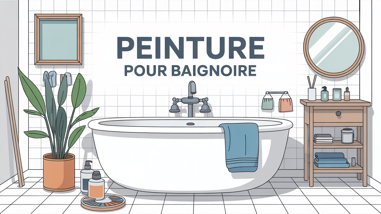 peindre baignoire avis illustration moderne rénovation salle de bain