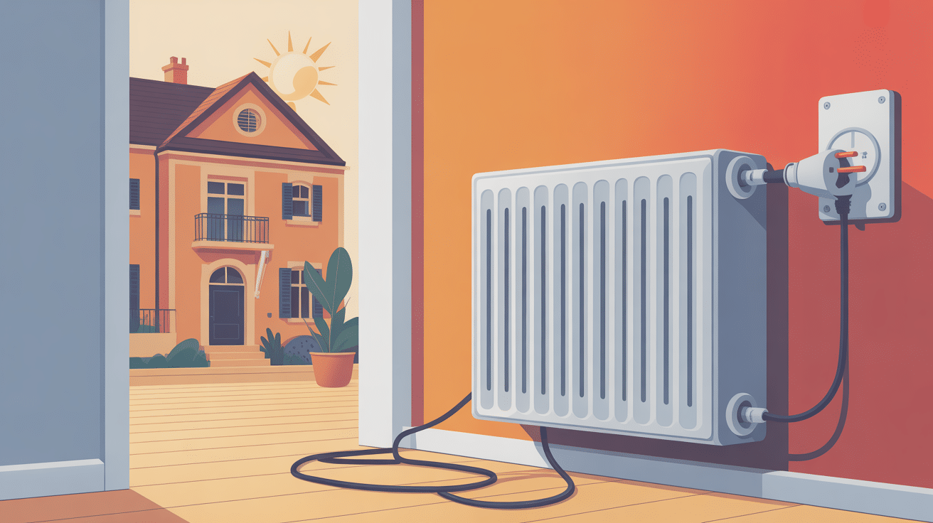 peut on brancher un radiateur 1000w sur une prise illustration vectorielle radiateur électrique