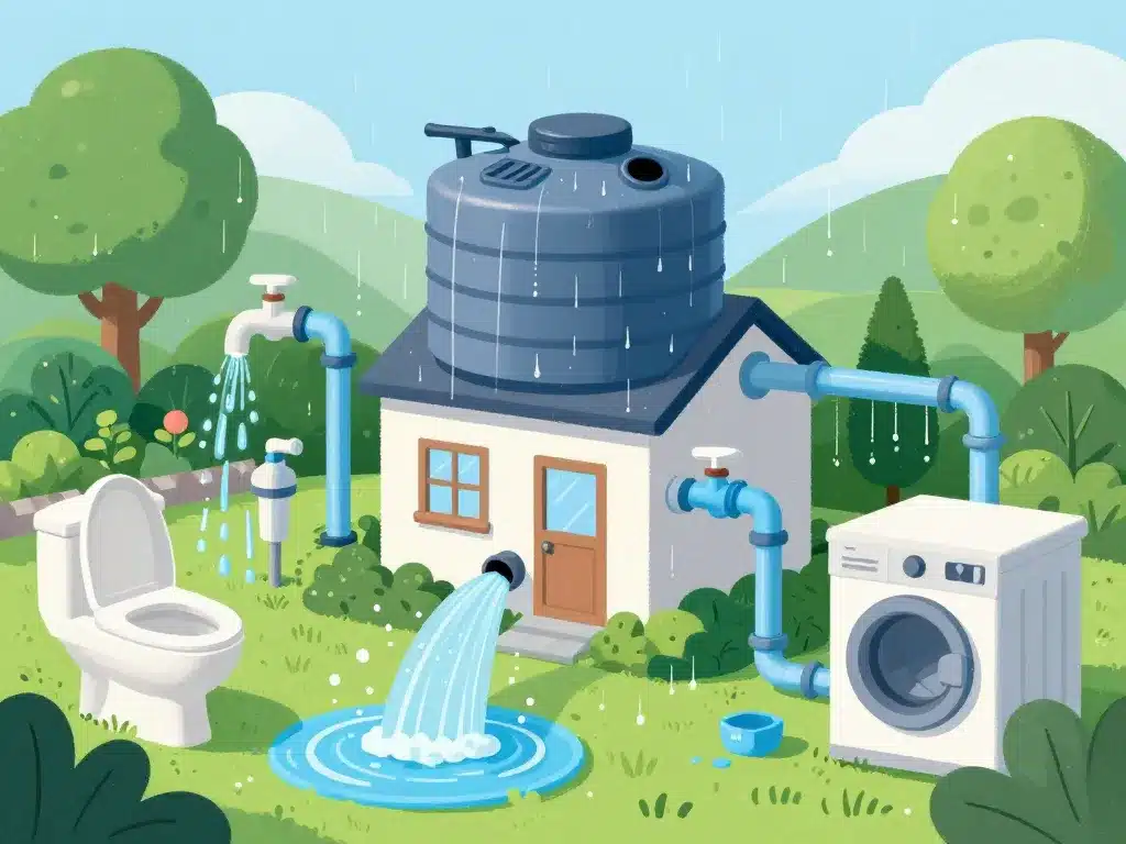 usages pompe pour eau de pluie maison jardin