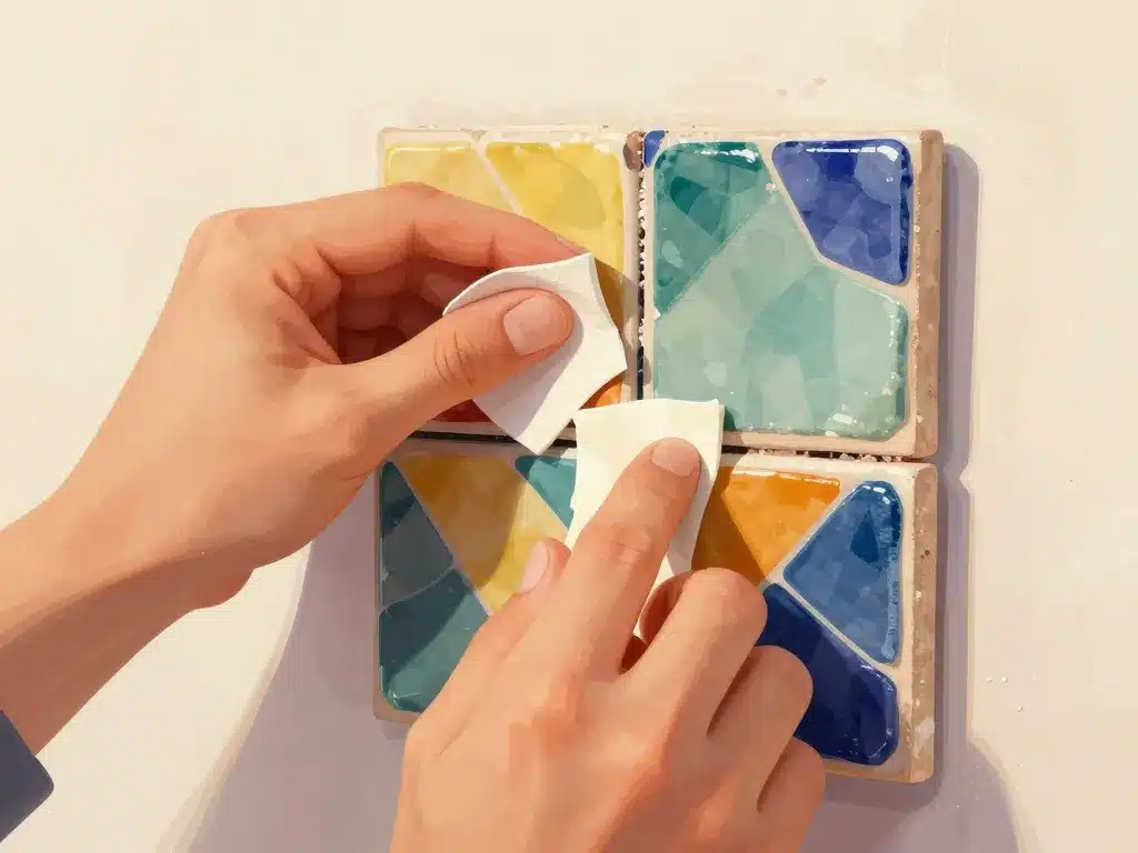 pose zellige étape colle et joints