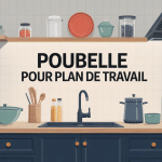 illustration poubelle pour plan de travail encastrée moderne