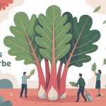 illustration centrale que faire avec les feuilles de rhubarbe
