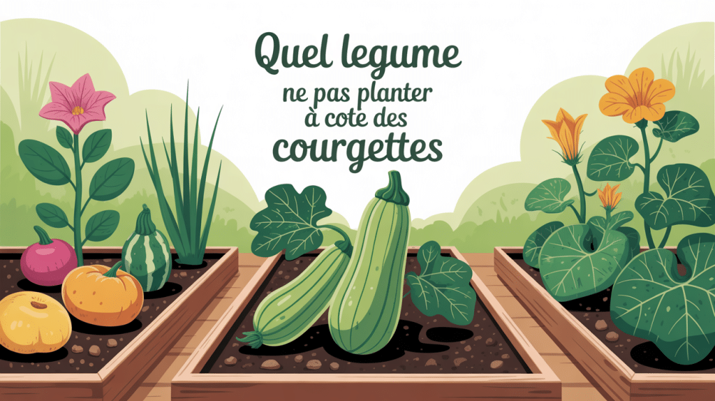 illustration quel legume ne pas planter a cote des courgettes potager