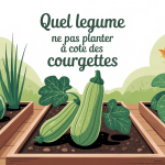 illustration quel legume ne pas planter a cote des courgettes potager