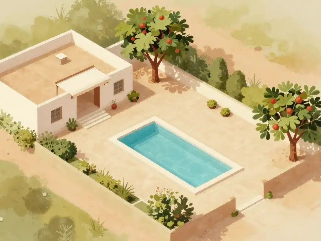 racine figuier illustration distances sécurité jardin