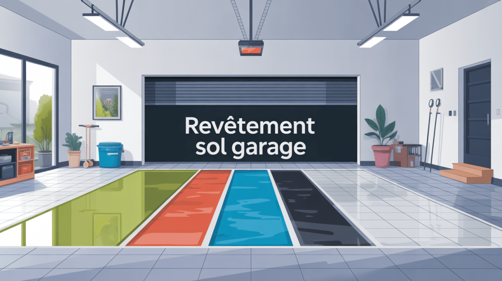 Illustration des différents revetements pour sol garage