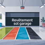 Illustration des différents revetements pour sol garage