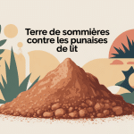 terre de sommières punaise de lit illustration poudre literie