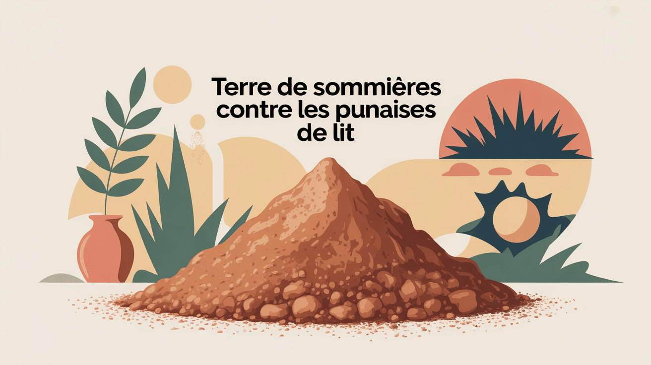 terre de sommières punaise de lit illustration poudre literie