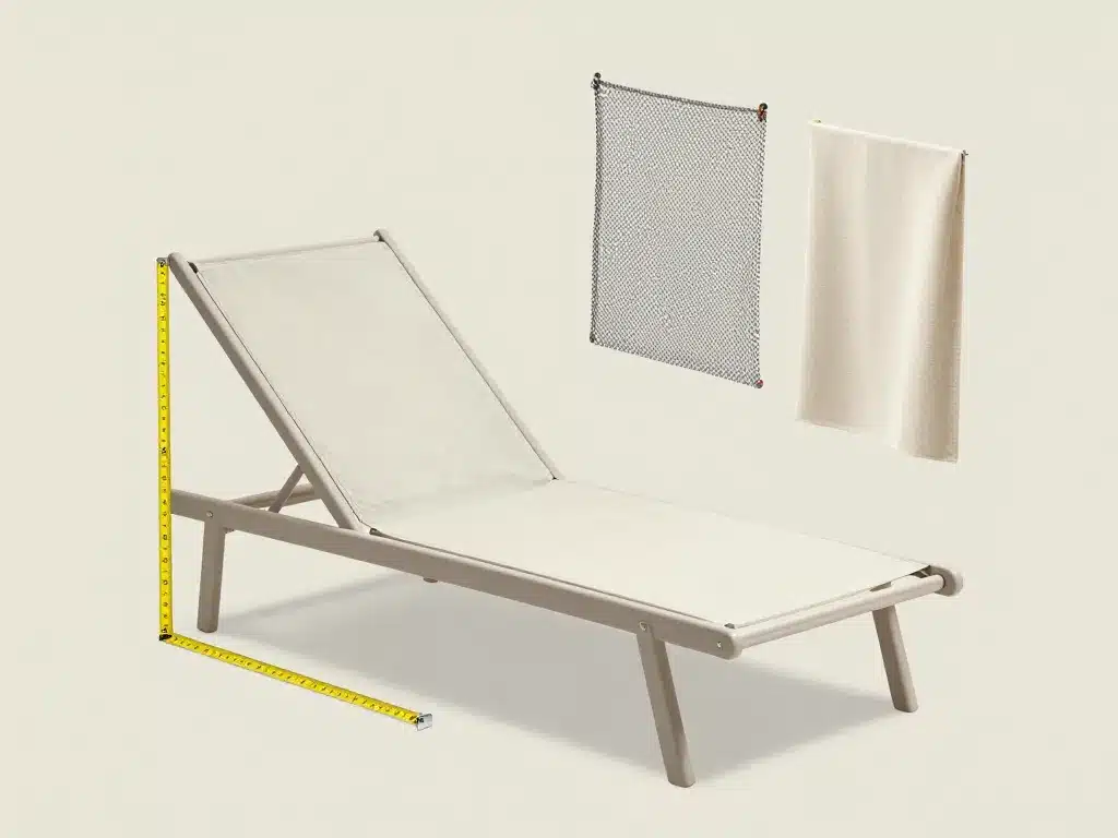 diagramme choix toile de remplacement pour bain de soleil