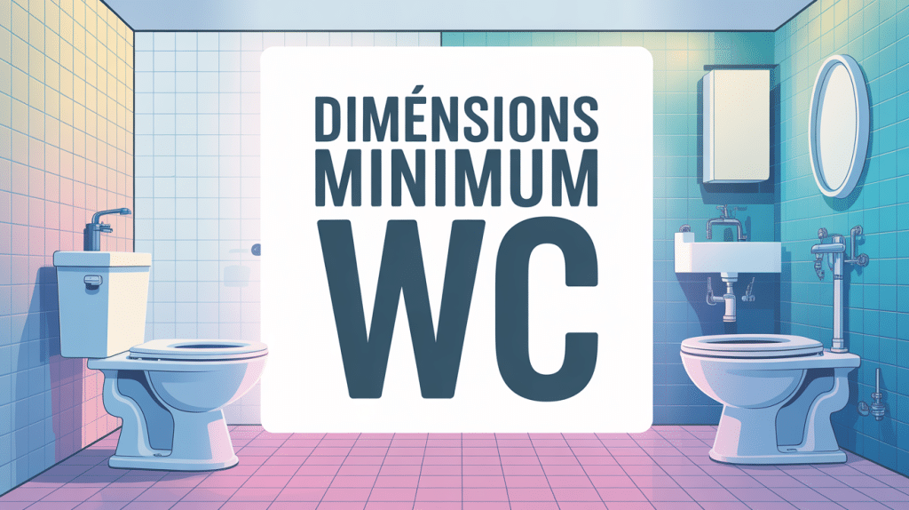 wc minimum dimensions illustration vectorielle aménagement