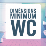 wc minimum dimensions illustration vectorielle aménagement