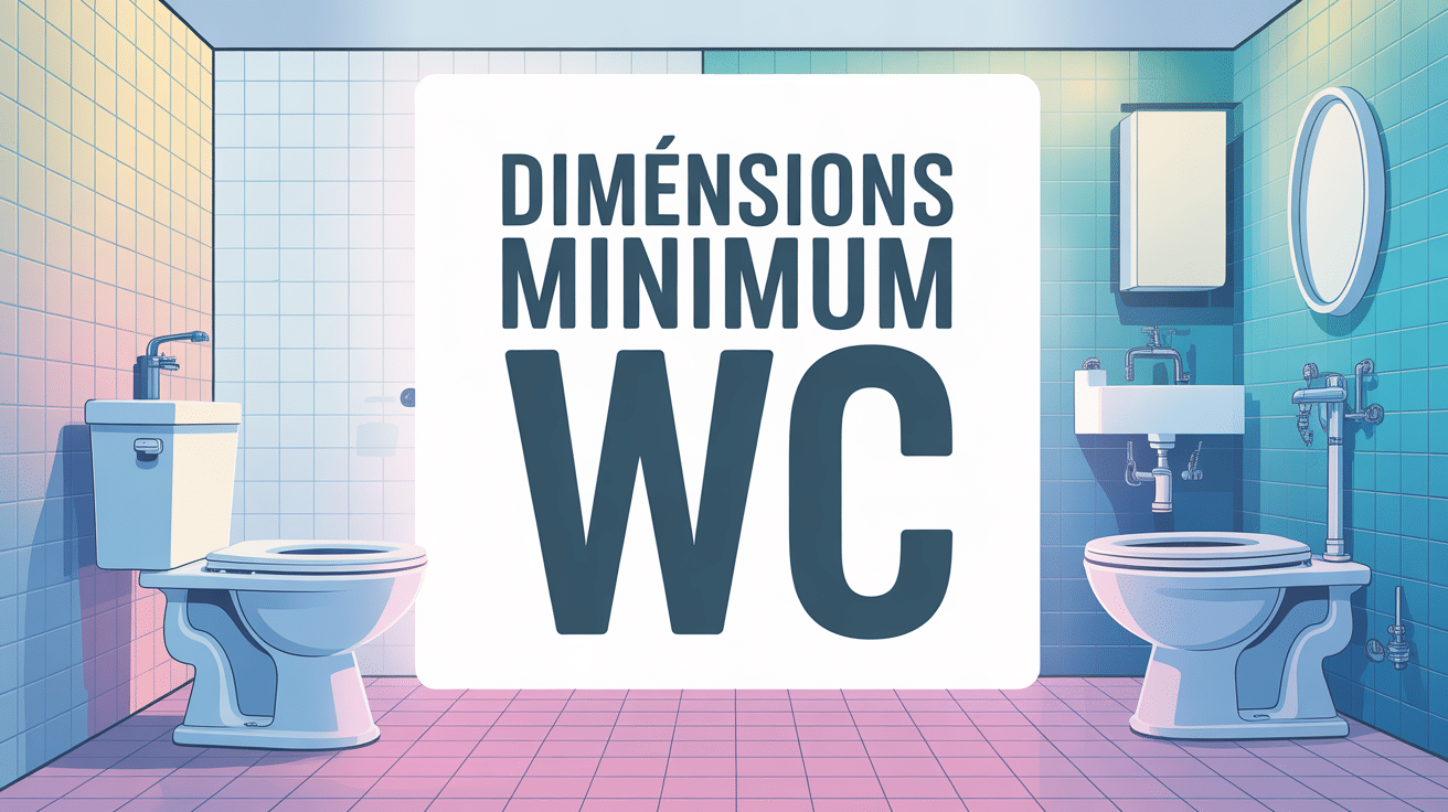 wc minimum dimensions illustration vectorielle aménagement