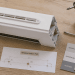Aeration fenetre PVC sur plan de travail avec outils